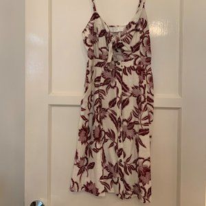 Astr the Label Floral Mini Dress with Cutout